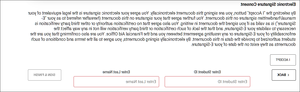 Electronic Signature Consent